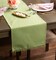 DII Solid Bright Green Heavyweight Fringed Table Runner